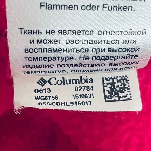 Columbia Sportswear' Benton Springs Fleece Jacket Pink Size XLarge (18/20) - Picture 8 of 9